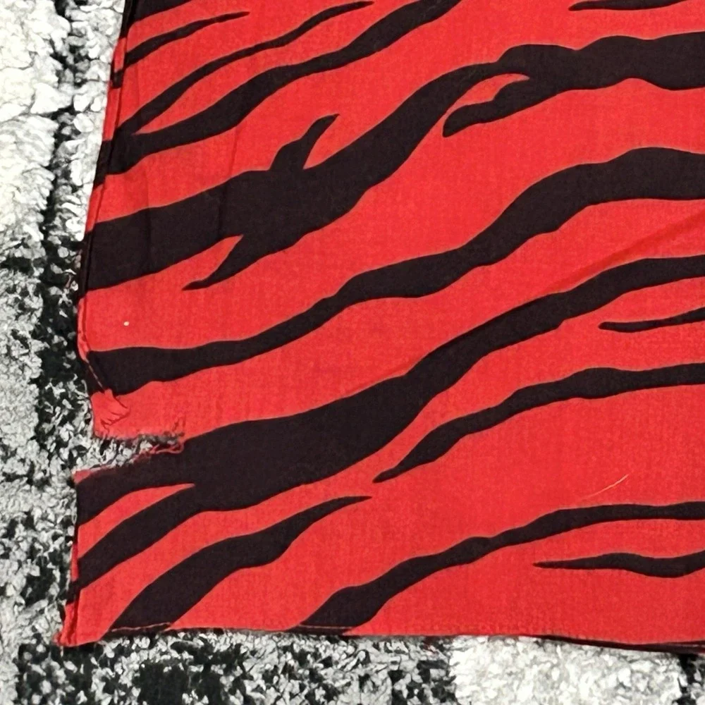 Vtg Lot Of 3 Bandana Color Fast Zebra Designed Handkerchiefs 100%‎ Cotton